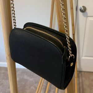 Black Purse with gold chain